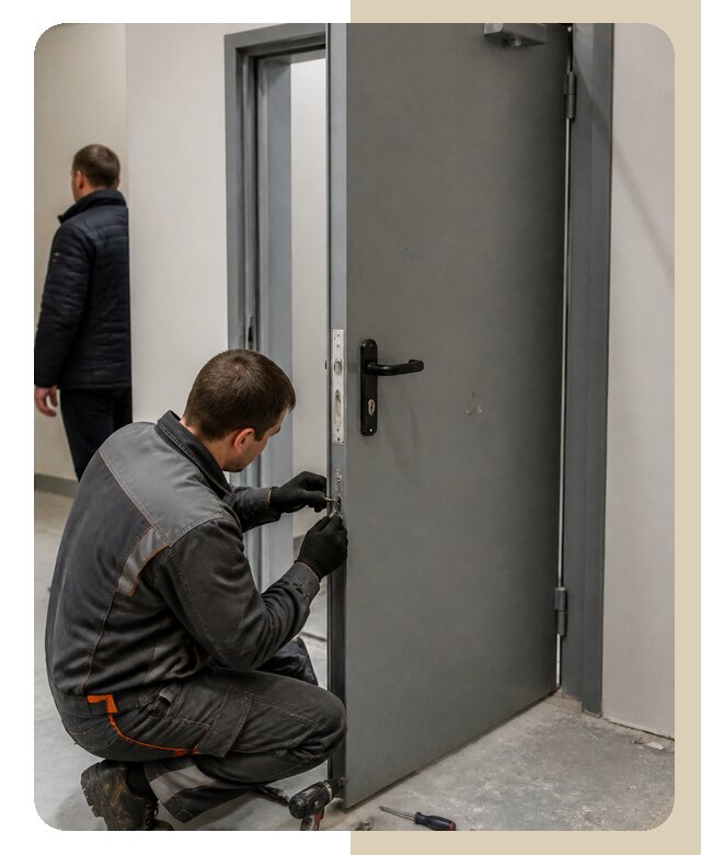 Ремонт противопожарной двери в Тобольске по цене 6609 р. | ДвериЛегко-Тбл