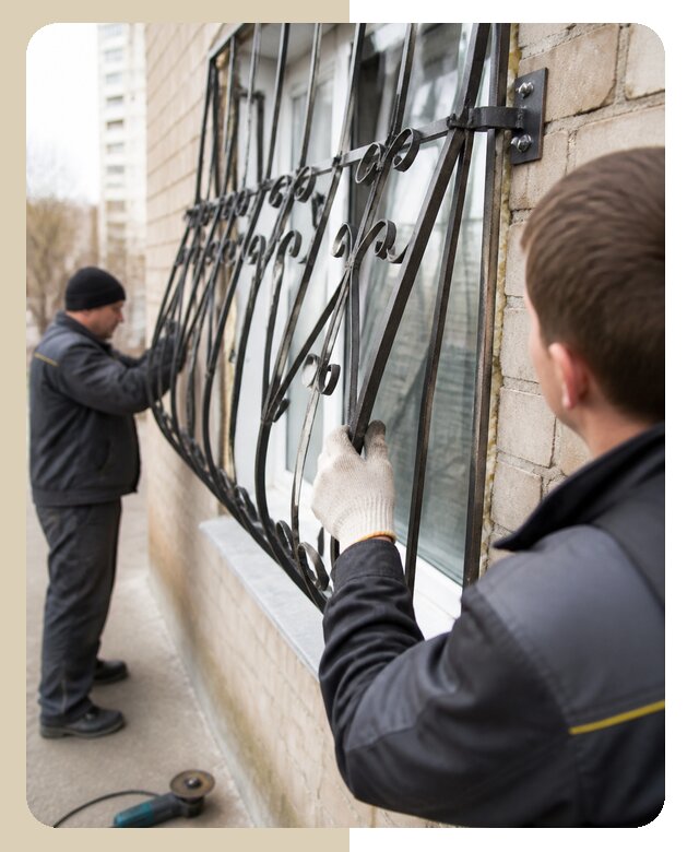 Профессиональный монтаж сварных решеток на окна в Тобольске