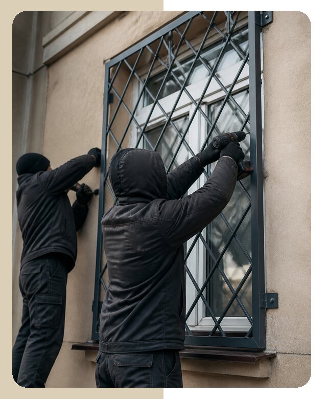 Установка антивандальных решеток на окна в Тобольске